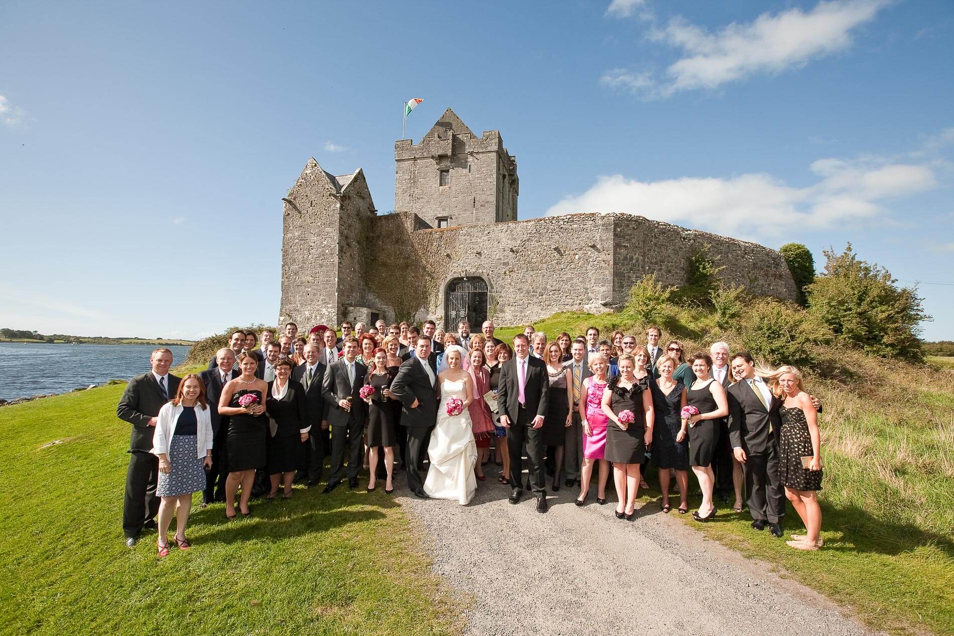 Group shot outside an Irish Castle